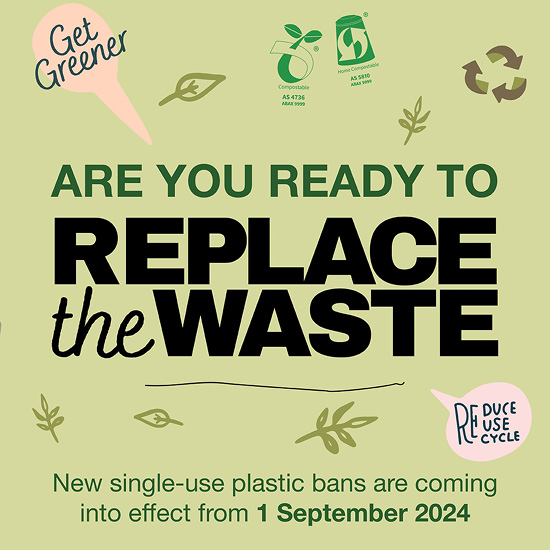 2024 bans – <i>'Are you ready to replace the waste'</i> social asset pack