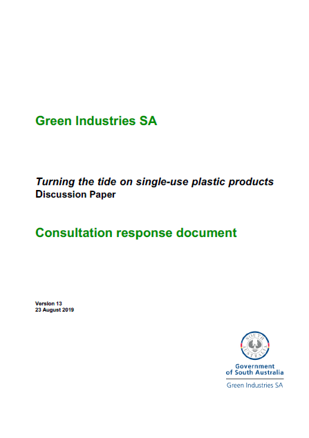 Single-use Plastics Consultation Summary Report (2019)